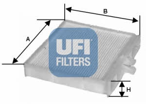 Ufi 53.090.00 Filter, interior air 5309000