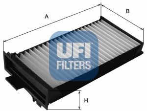 Ufi 53.104.00 Filter, interior air 5310400