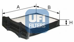 Ufi 53.105.00 Filter, interior air 5310500