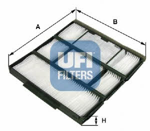 Ufi 53.117.00 Filter, interior air 5311700