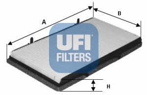 Ufi 53.131.00 Filter, interior air 5313100