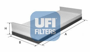 Ufi 53.165.00 Filter, interior air 5316500