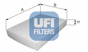 Ufi 53.189.00 Filter, interior air 5318900