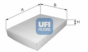 Ufi 53.207.00 Filter, interior air 5320700