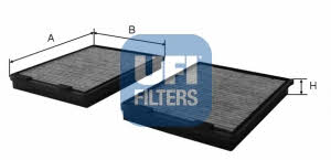Ufi 54.108.00 Activated Carbon Cabin Filter 5410800