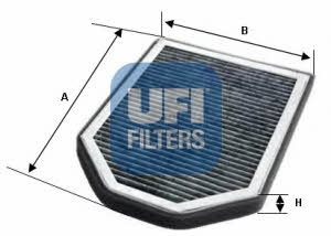 Ufi 54.110.00 Activated Carbon Cabin Filter 5411000