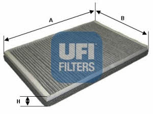 Ufi 54.123.00 Activated Carbon Cabin Filter 5412300