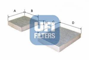 Ufi 54.164.00 Activated Carbon Cabin Filter 5416400