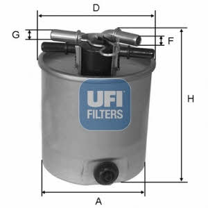 Ufi 55.392.00 Fuel filter 5539200