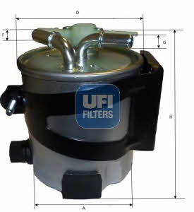 Ufi 55.418.00 Fuel filter 5541800