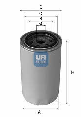 8004000 Ufi Hydraulic filter