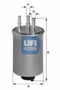 Ufi 24.115.00 Fuel filter 2411500