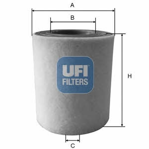 Ufi 27.A48.00 Air filter 27A4800