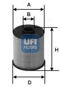 Ufi 26.077.00 Fuel filter 2607700