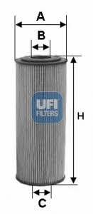 Ufi 25.165.00 Oil Filter 2516500