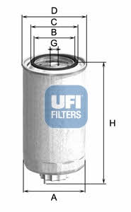 Ufi 24.999.04 Fuel filter 2499904