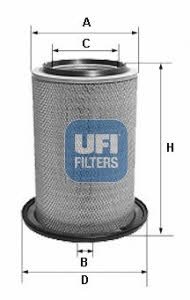 Ufi 27.609.00 Air filter 2760900