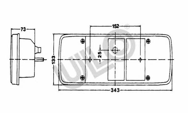 Ulo 3824-03 Tail lamp right 382403