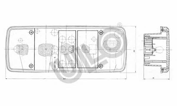 Ulo 4072-05 Tail lamp right 407205