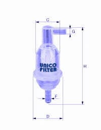 Unico FI 3105/5 Fuel filter FI31055