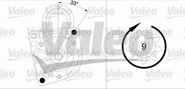 Starter Valeo 458163