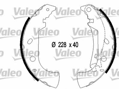 Valeo 554739 Brake shoe set 554739