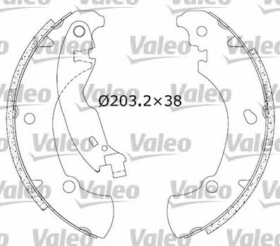 Valeo 554740 Brake shoe set 554740