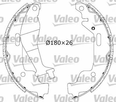 Valeo 554764 Brake shoe set 554764