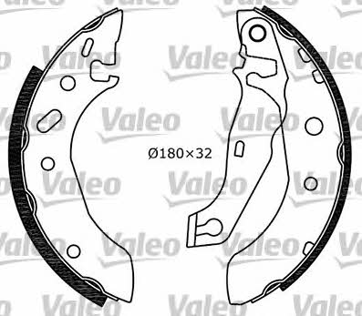 Valeo 554775 Brake shoe set 554775