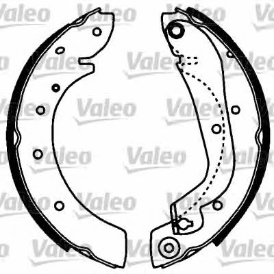 Valeo 554808 Brake shoe set 554808