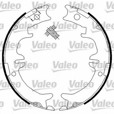 Valeo 564015 Parking brake shoes 564015