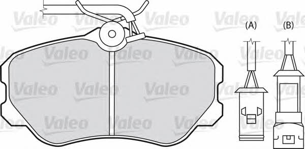 Valeo 540400 Brake Pad Set, disc brake 540400