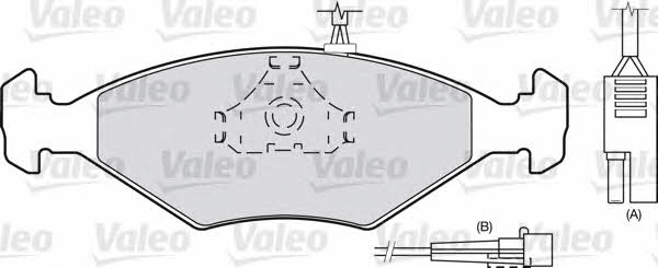 Valeo 540499 Brake Pad Set, disc brake 540499