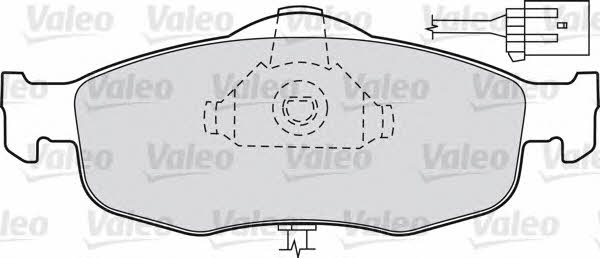 Valeo 540555 Brake Pad Set, disc brake 540555