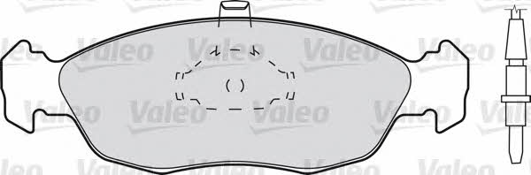 Valeo 540736 Brake Pad Set, disc brake 540736