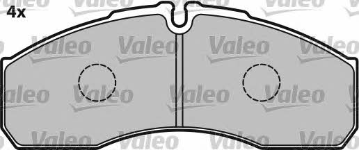 Brake Pad Set, disc brake Valeo 541663