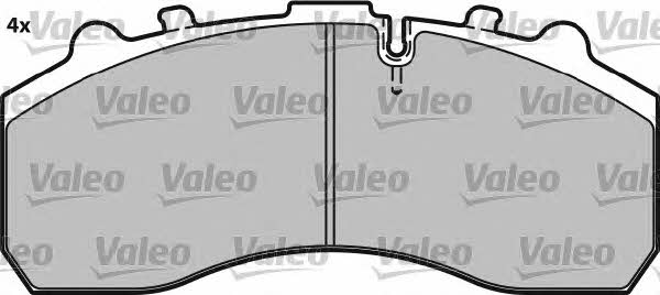 Brake Pad Set, disc brake Valeo 541678