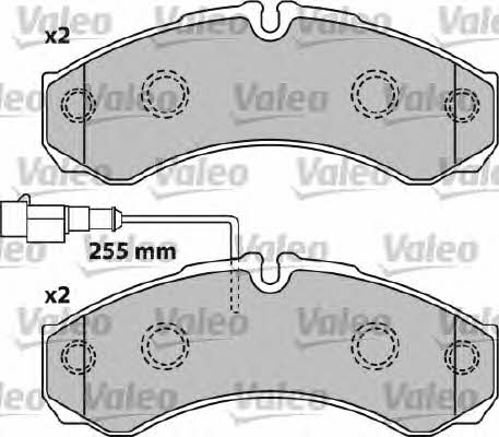 Valeo 541739 Brake Pad Set, disc brake 541739