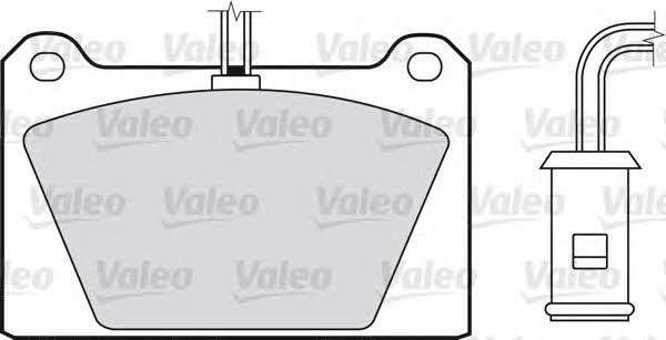 Valeo 551003 Brake Pad Set, disc brake 551003