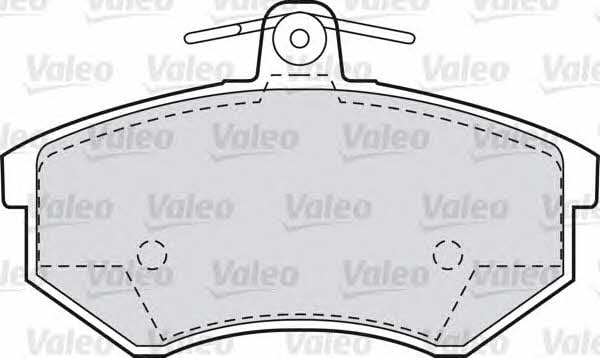 Valeo 551658 Brake Pad Set, disc brake 551658
