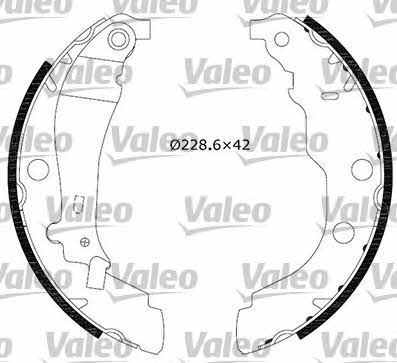 Valeo 554636 Brake shoe set 554636