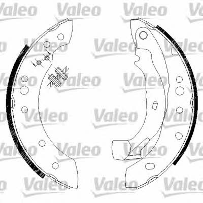 Valeo 554726 Brake shoe set 554726