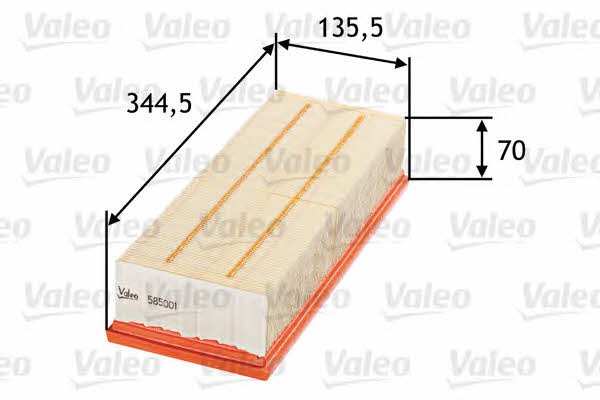 Air filter Valeo 585001