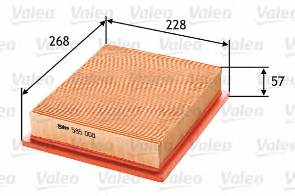 Air filter Valeo 585008