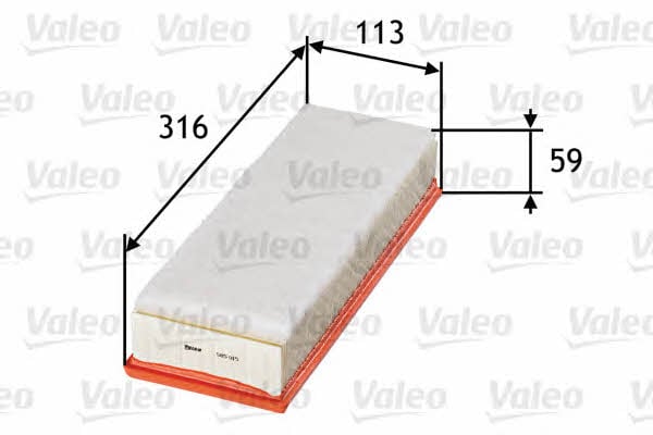 Air filter Valeo 585015