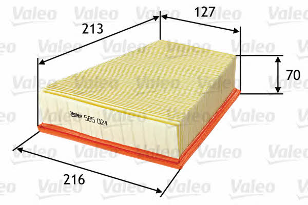 Air filter Valeo 585024