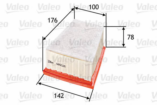 Air filter Valeo 585026