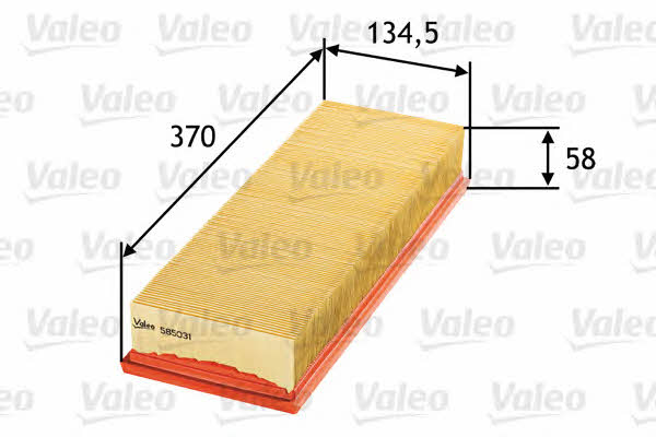 Air filter Valeo 585031