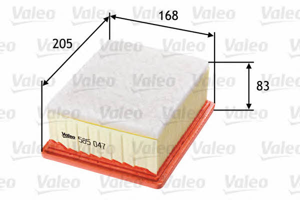 Air filter Valeo 585047