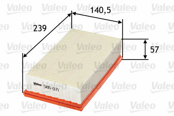 Air filter Valeo 585071